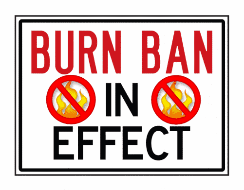 Burn Ban In Effect